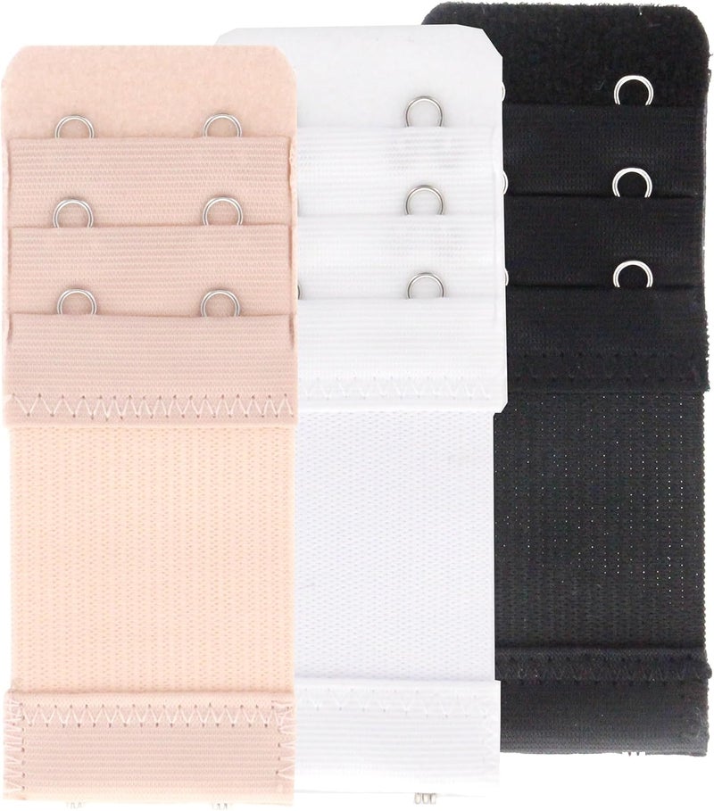 SAMGU Store Women's Bra Extenders 2 Hook / 3 Hook Comfortable Stretchy Bra Extension Strap - Image 1
